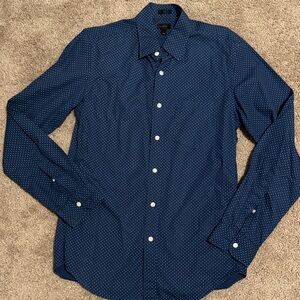 J. Crew Dark Blue Button Down Shirt